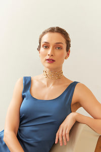 studio metallurgy thorn choker bloom collection