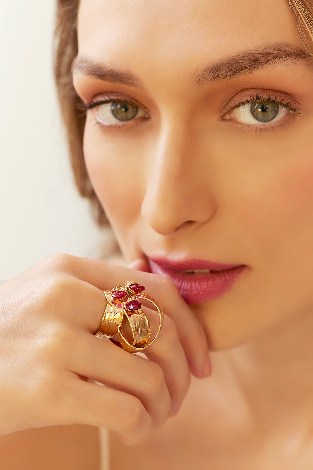 Crystal Chrysanthemum Ring