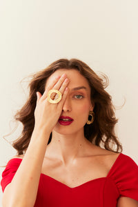 studio metallurgy crystal halo ring jewelled collection