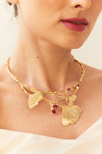 crystal bloom necklace studio metallurgy bloom collection 