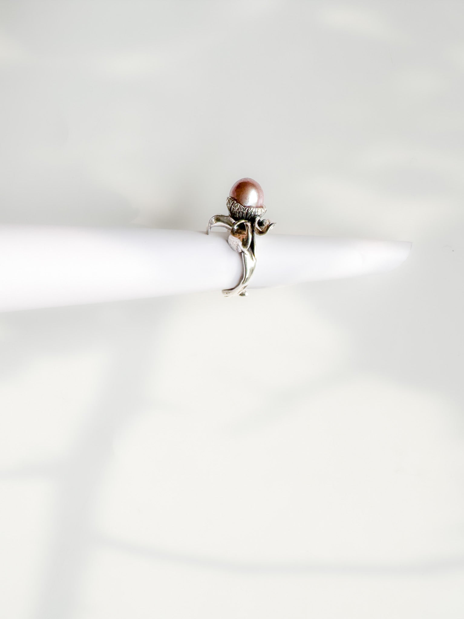 Sterling Silver Oyster Pearl Ring