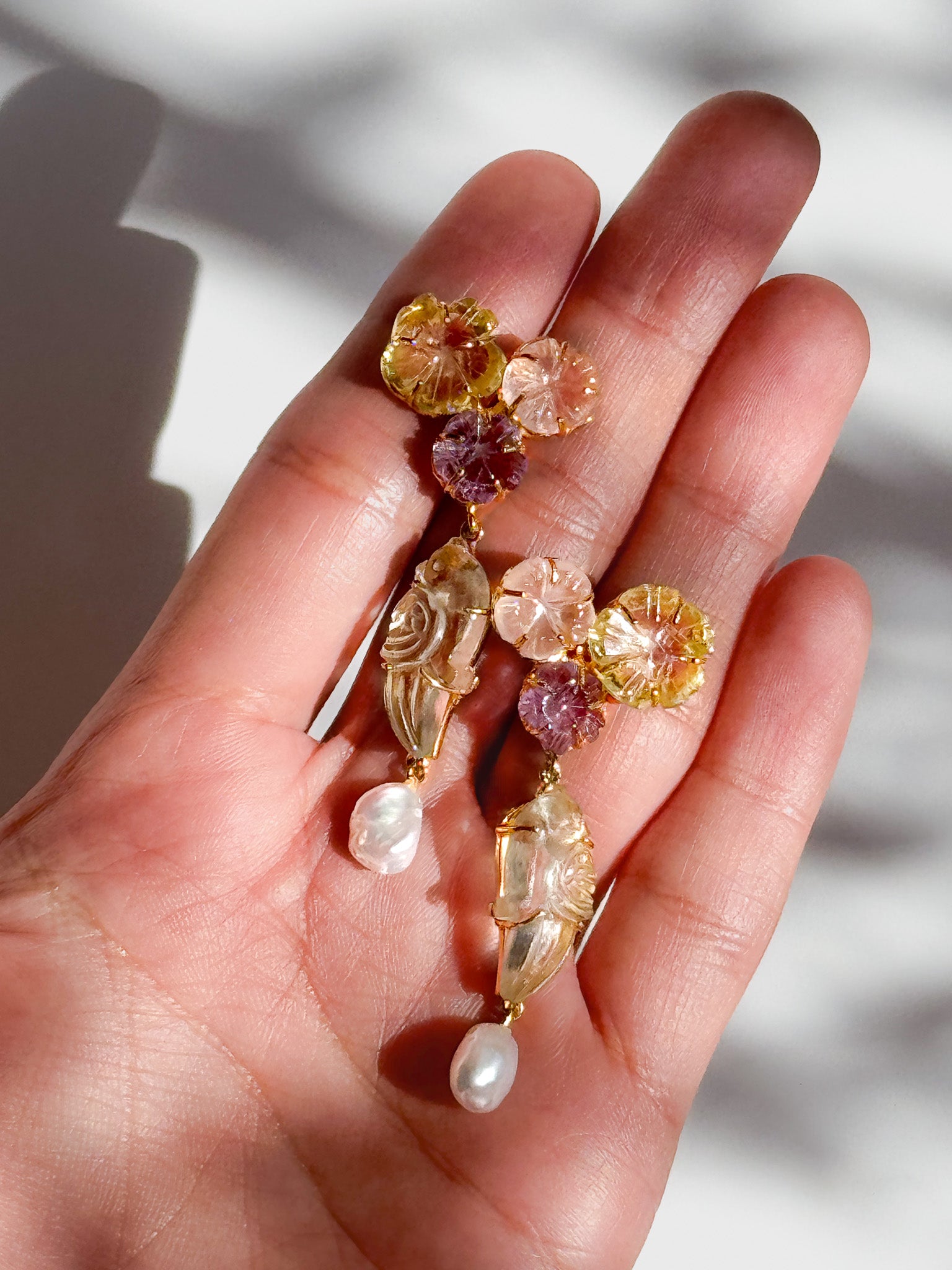 Bird & Floral Bouquet Earrings