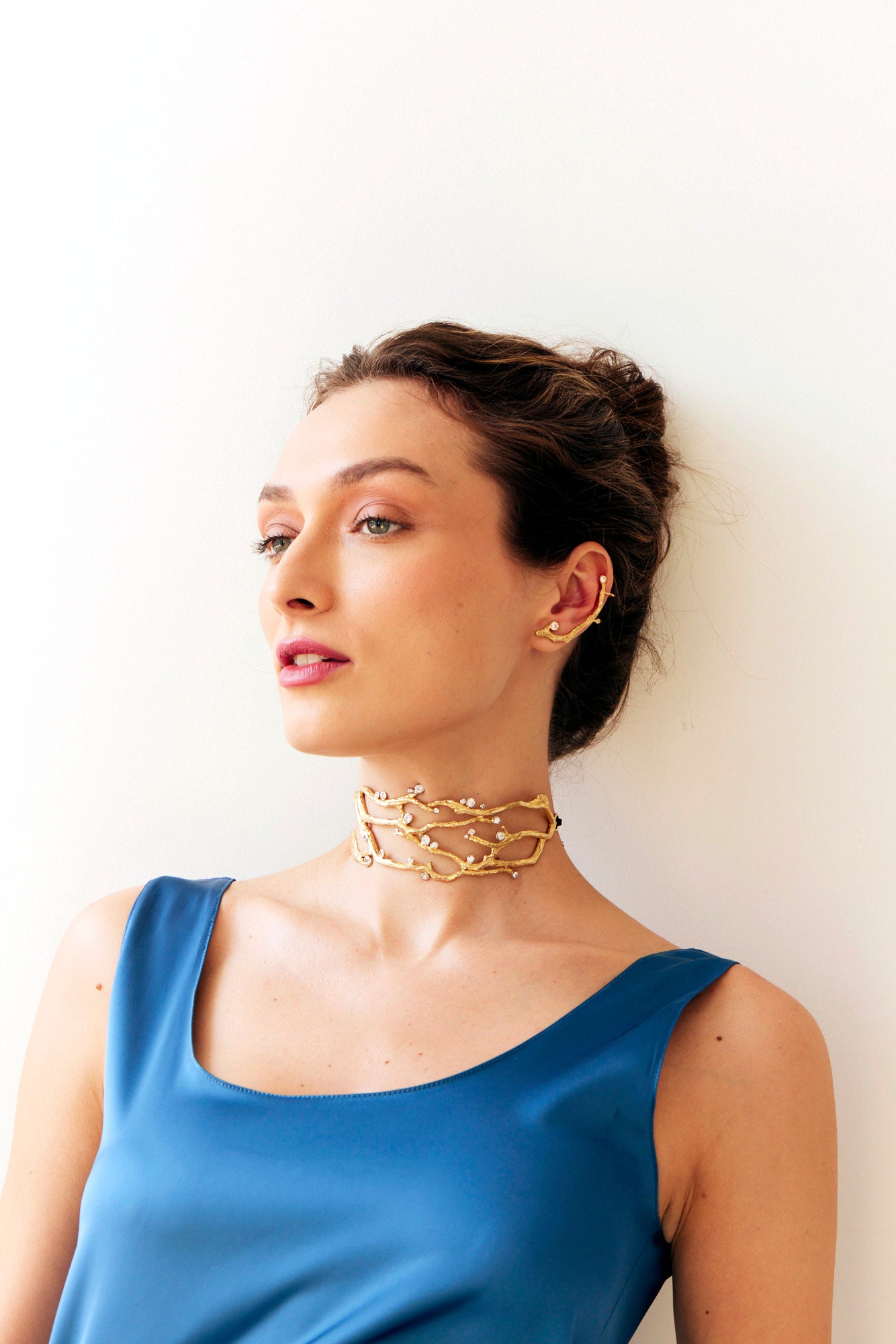 studio metallurgy thorn choker bloom collection