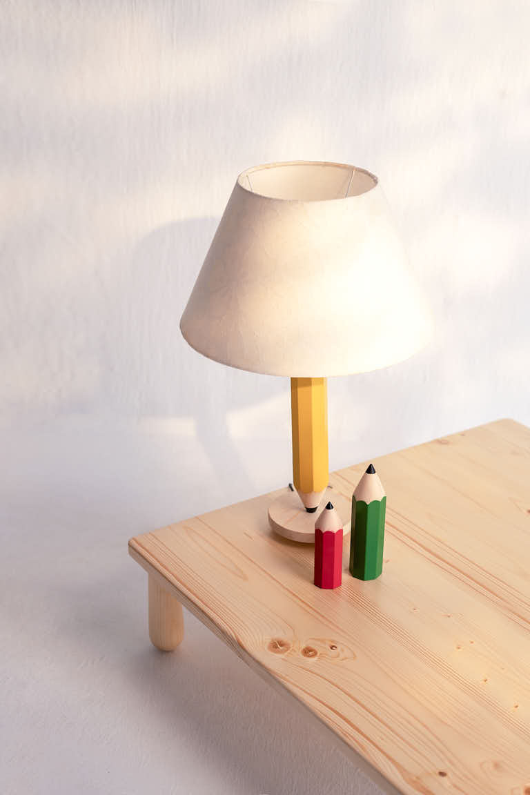 pencil lamp childrens furniture lighting studio metallurgy home