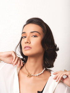 Ivory & Gold Necklet