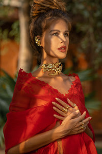 Statement Coral Choker Studio Metallurgy