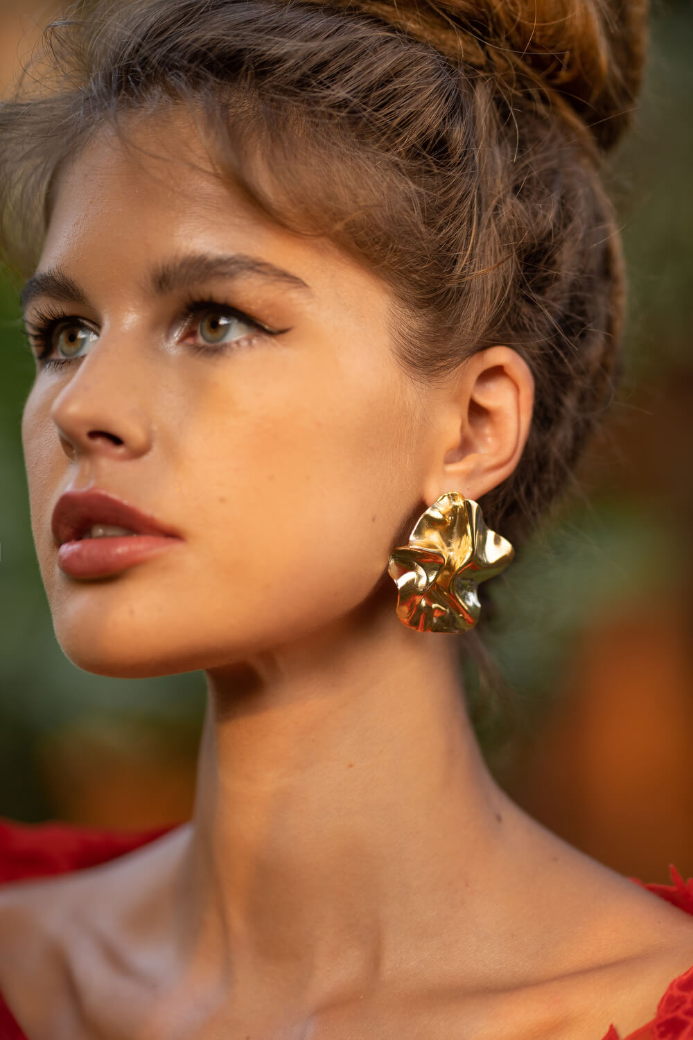 Coral Floral Earrings Studio Metallurgy