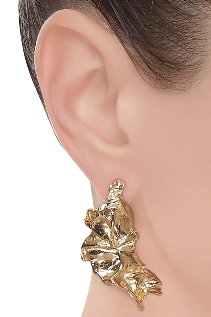 Coral Crushed Algae Earring Studio metallurgy
