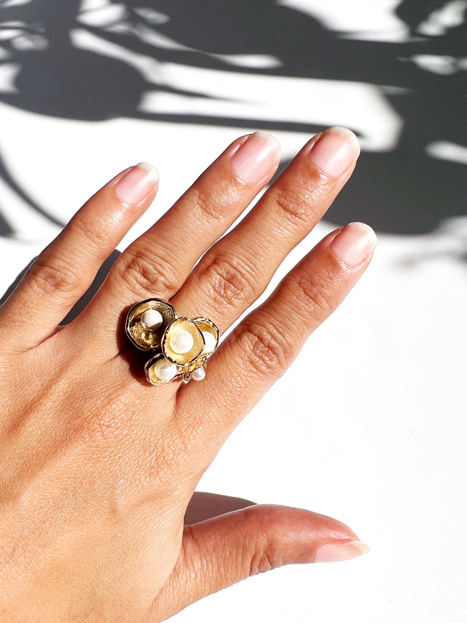 Studio Metallurgy Pearl ring