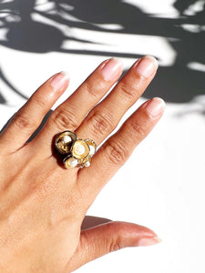 Studio Metallurgy Pearl ring