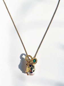 Baroque Pearl Bow Pendant