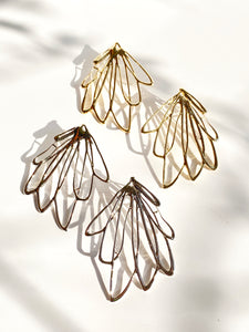 Studio metallurgy earrings  Gypsy Flower Earrings Scribble collection 
