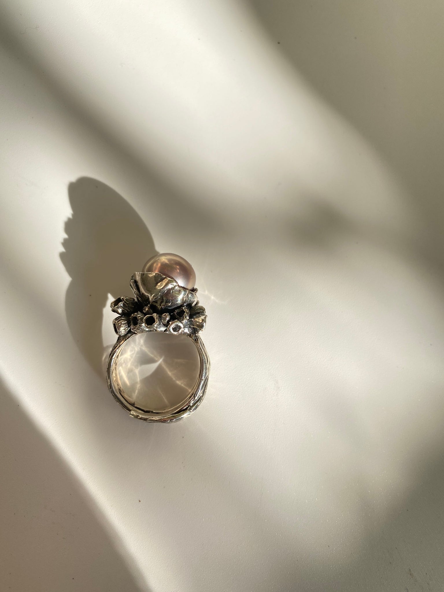 The Encrusted Pearl Ring