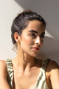 Studio metallurgy earrings  Gypsy Flower Earrings Scribble collection 