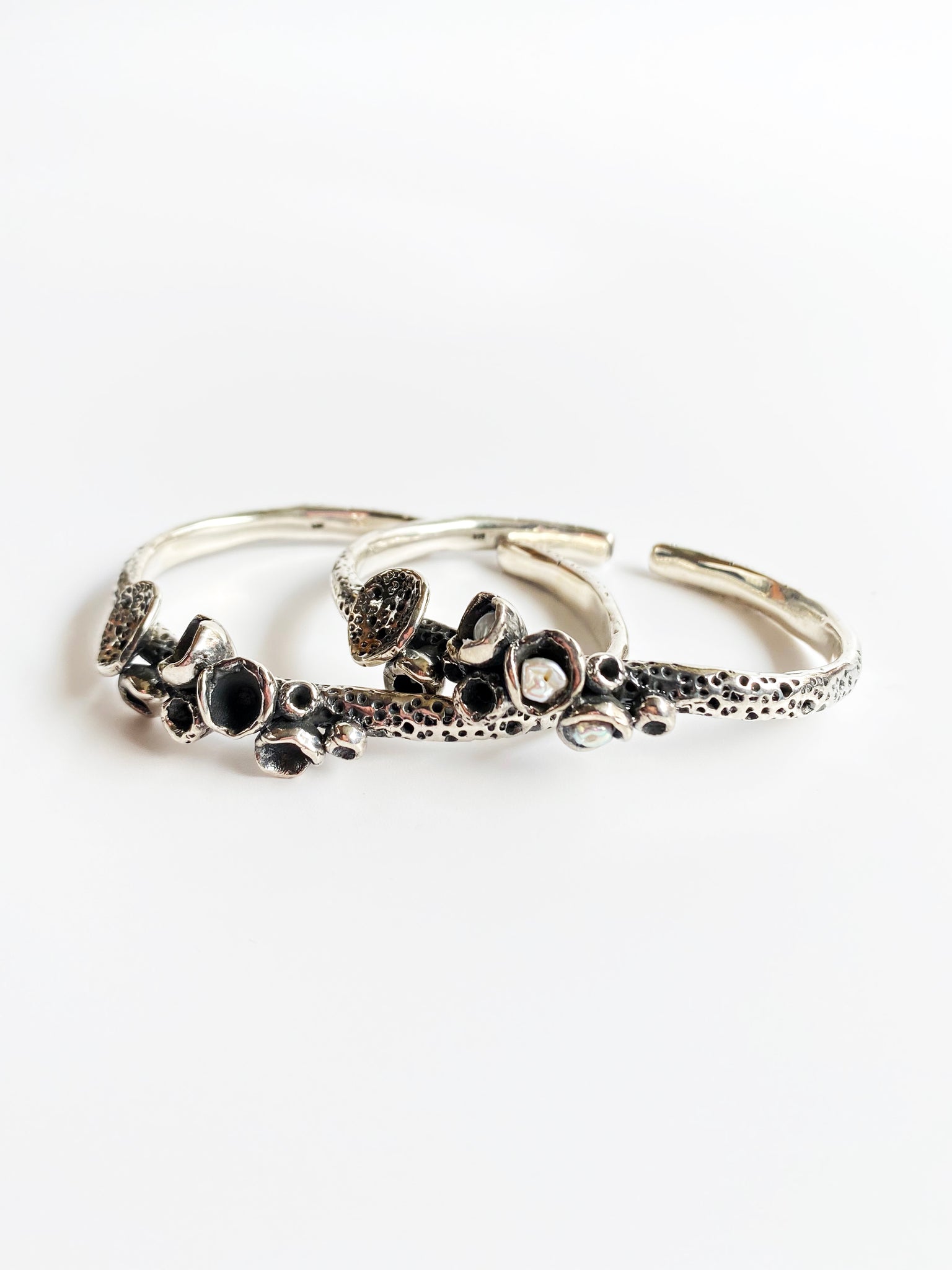 Studio Metallurgy Silver Coral bangle