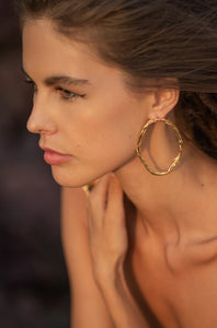 Kinoko Halo Hoop Earrings Studio Metallurgy Mettalurgy Hoops