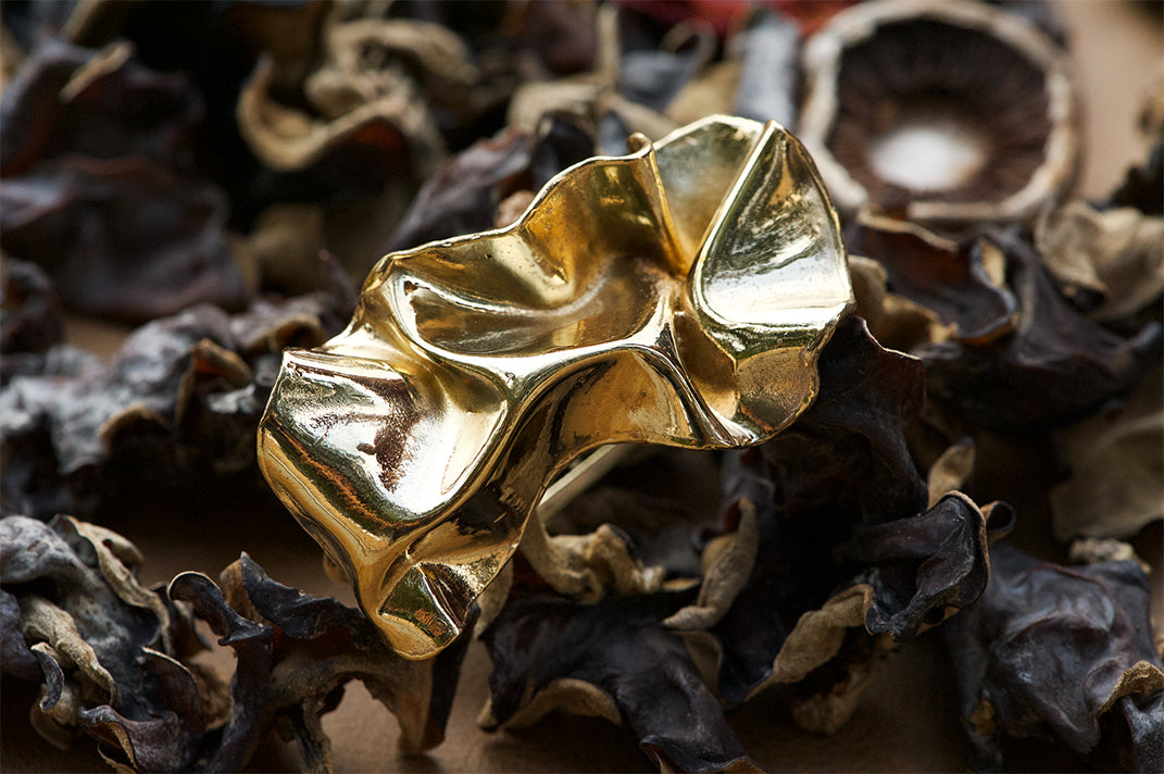 Coral Palm Cuff studio metallurgy