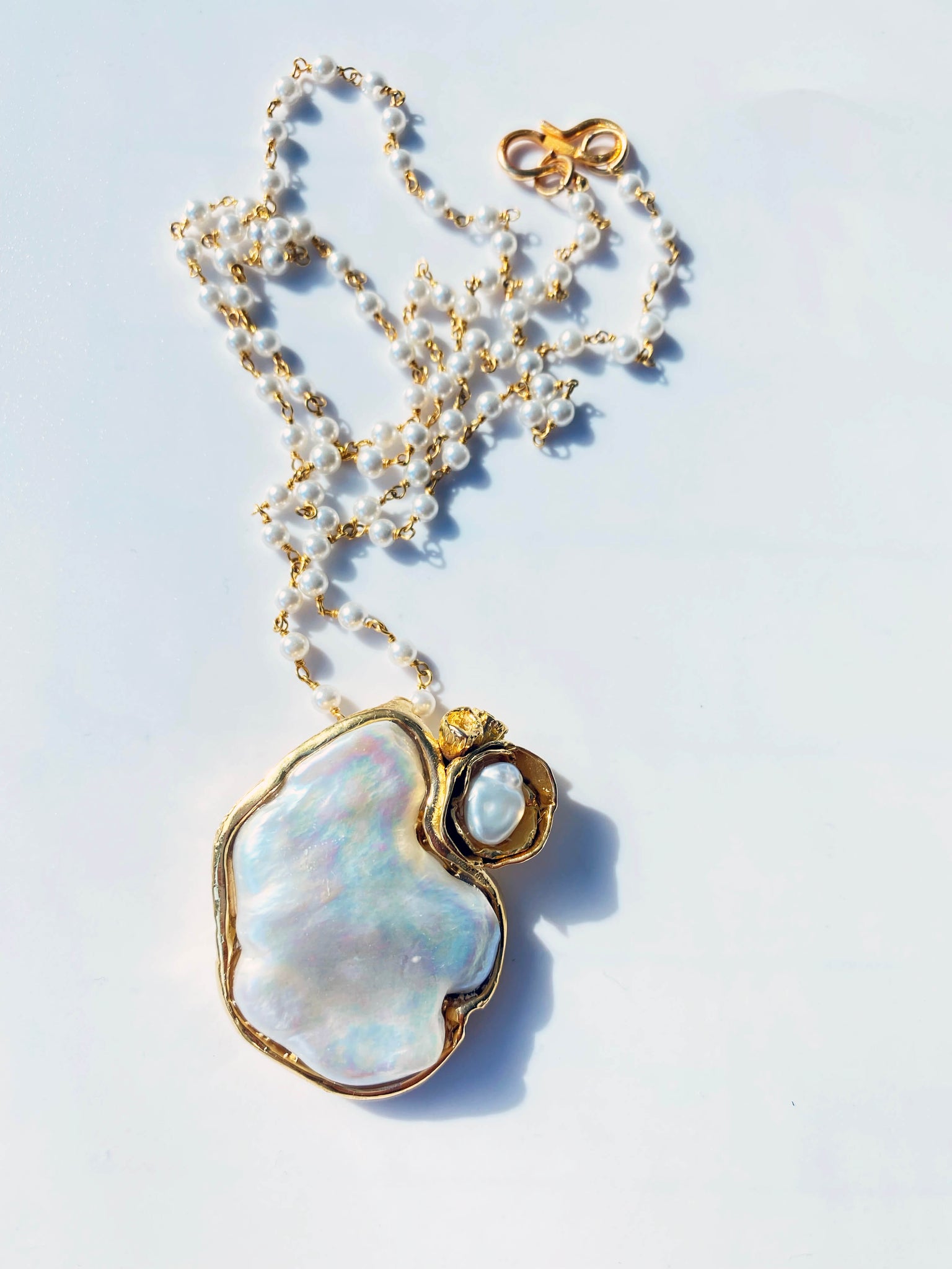 Baroque Pearl Pendant // 14