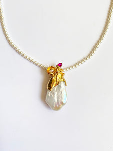 Studio Metallurgy Pearl Pendant